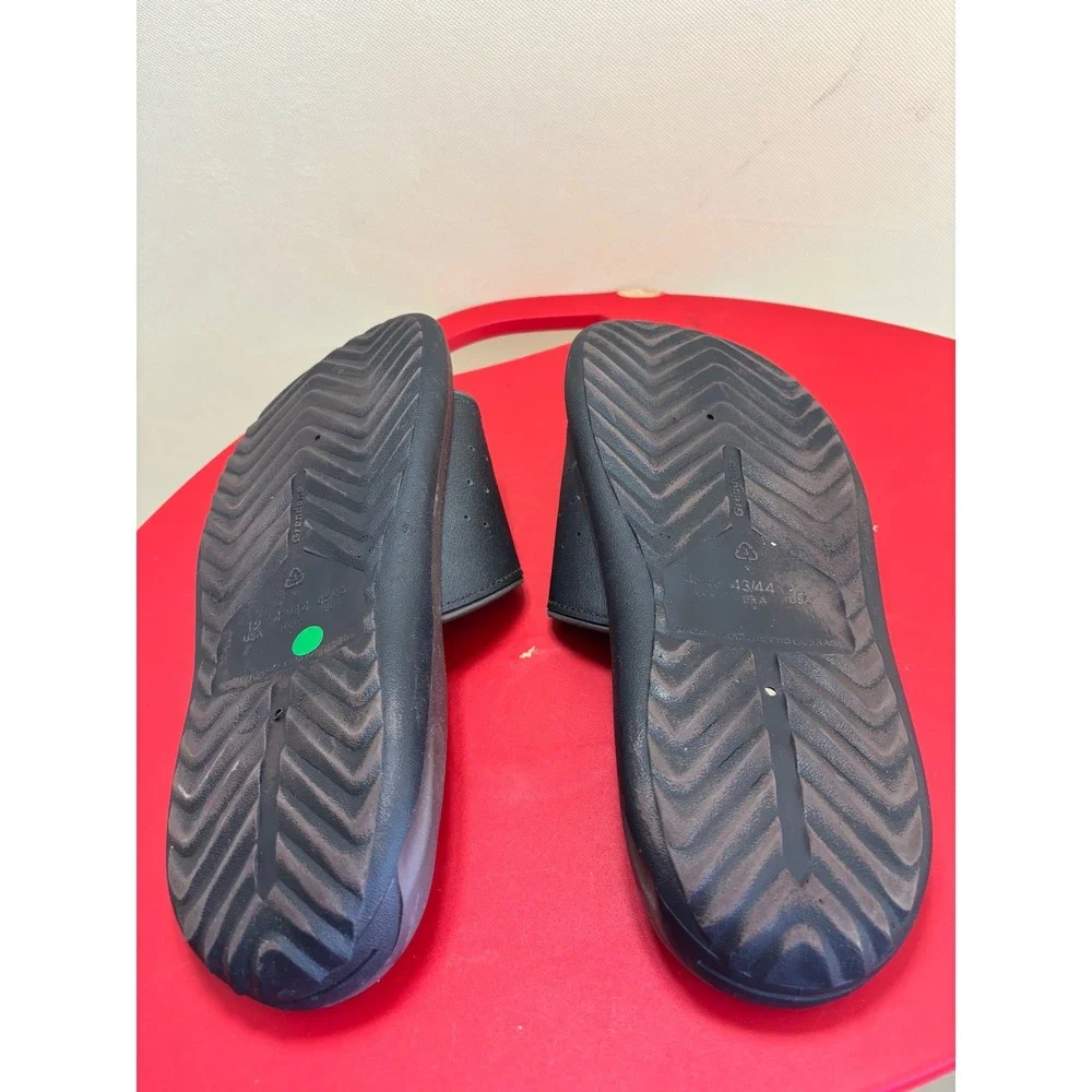 Rider Soft Dry Mens Slide Sandals Black Adjustable‎ Strap Size 12 Made in Brazil
